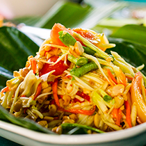 Salade papaye verte